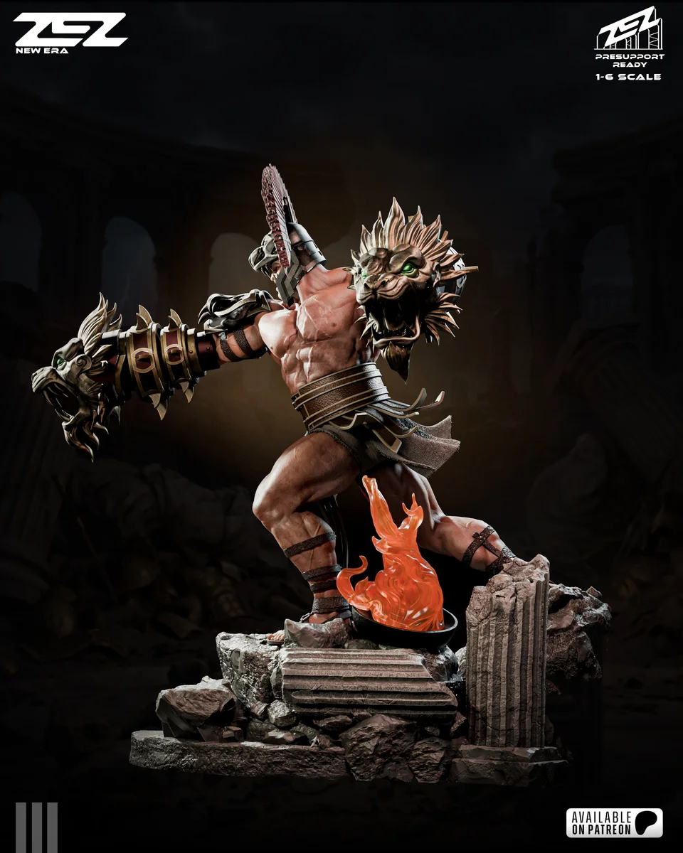 Hercules | Fan Art | 3D Printed Resin Model Garage Kit | *Un-Painted* | ZEZ Studio 5