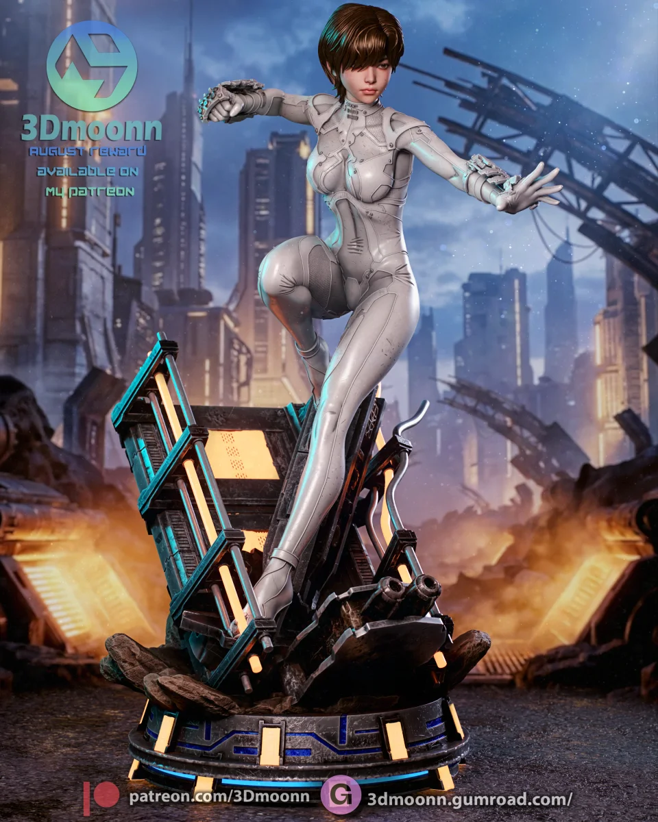 Evie - Blood Rain | Fan Art | 3D Printed Resin Model Garage Kit | *Un-Painted* | 3DMoonn 3