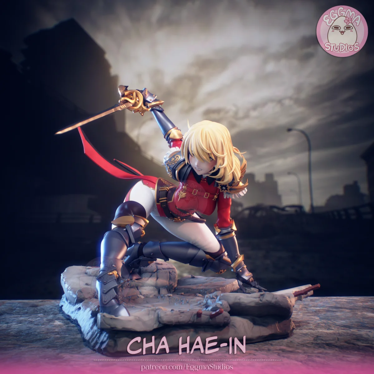 Cha Hae-In | Fan Art | 3D Printed Resin Model Garage Kit | *Un-Painted* | EggmaStudios 6