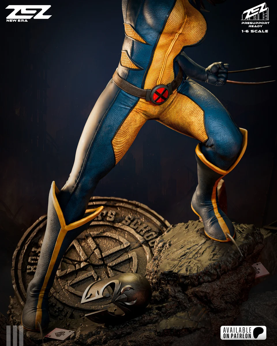 X-23 | Fan Art | 3D Printed Resin Model Garage Kit | *Un-Painted* | ZEZ Studio 7