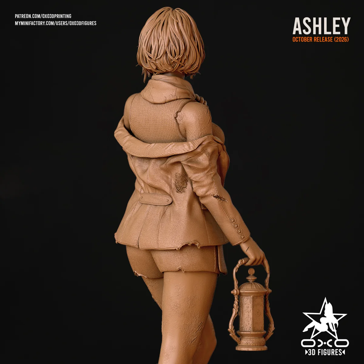 Ashley Graham | Fan Art | 3D Printed Resin Model Garage Kit | *Un-Painted* | OXO3D 9
