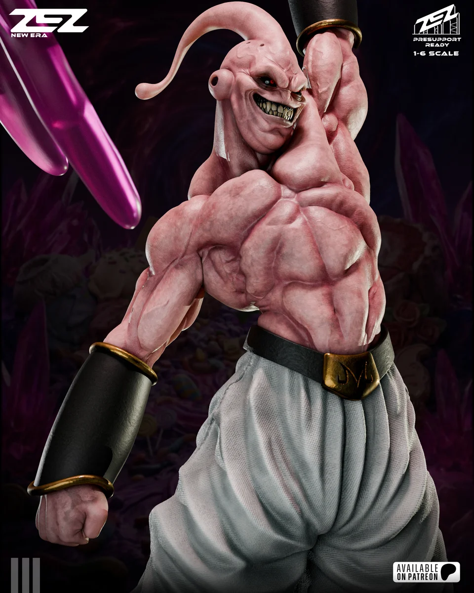Majin Boo | Fan Art | 3D Printed Resin Model Garage Kit | *Un-Painted* | ZEZ Studio 3