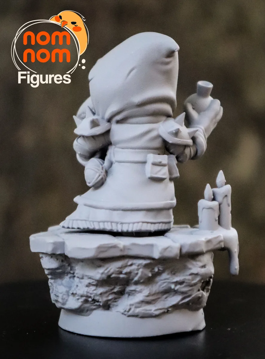 Chibi Plague Doctor | Fan Art | 3D Printed Resin Model Garage Kit | *Un-Painted* | Nomnom 6