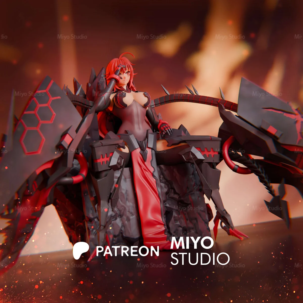 Nihilister | Fan Art | 3D Printed Resin Model Garage Kit | *Un-Painted* | MiyoStudio 3