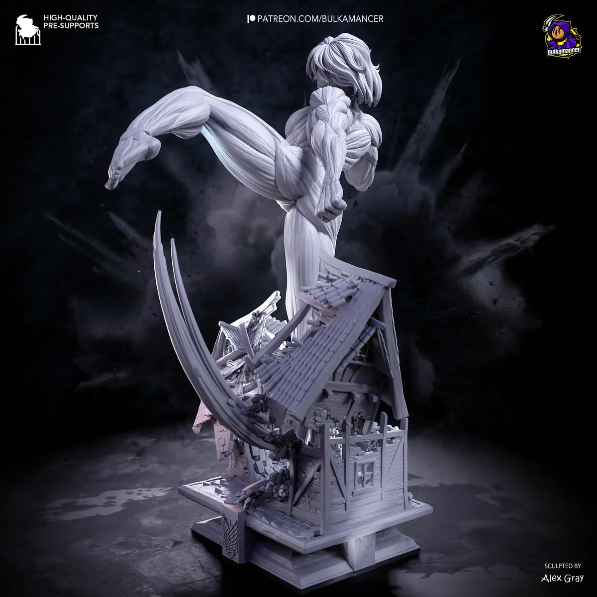 Female Titan | Fan Art | 3D Printed Resin Model Garage Kit | *Un-Painted* | Bulkamancer 18