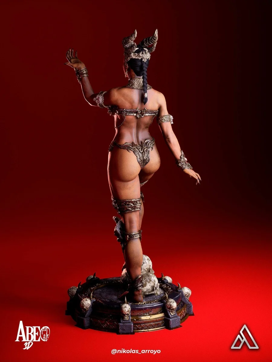 Queen of Damned | Fan Art | 3D Printed Resin Model Garage Kit | *Un-Painted* | Abe3D 12