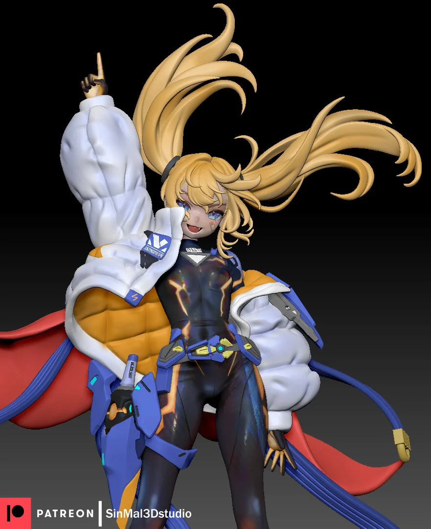 Laplace | Fan Art | 3D Printed Resin Model Garage Kit | *Un-Painted* | Sin3Dstudio