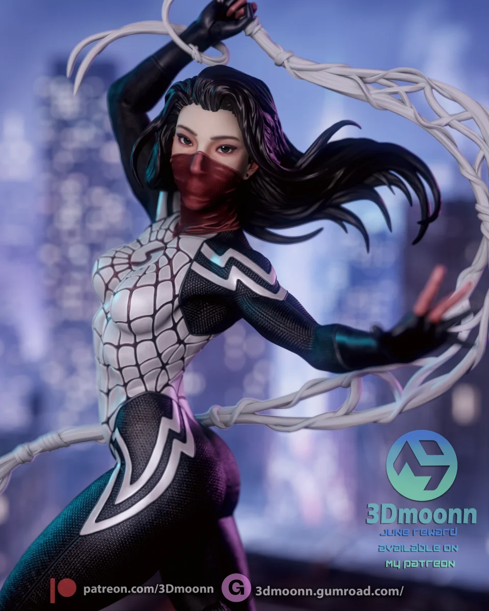 Silk | Fan Art | 3D Printed Resin Model Garage Kit | *Un-Painted* | 3DMoonn 5