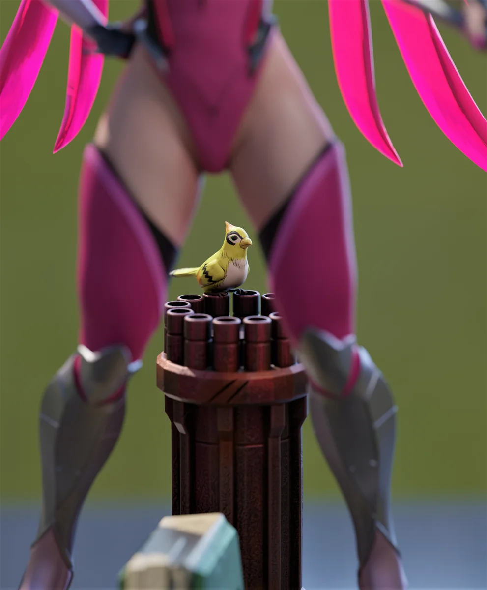 Mercy | Fan Art | 3D Printed Resin Model Garage Kit | *Un-Painted* | Momoji 4