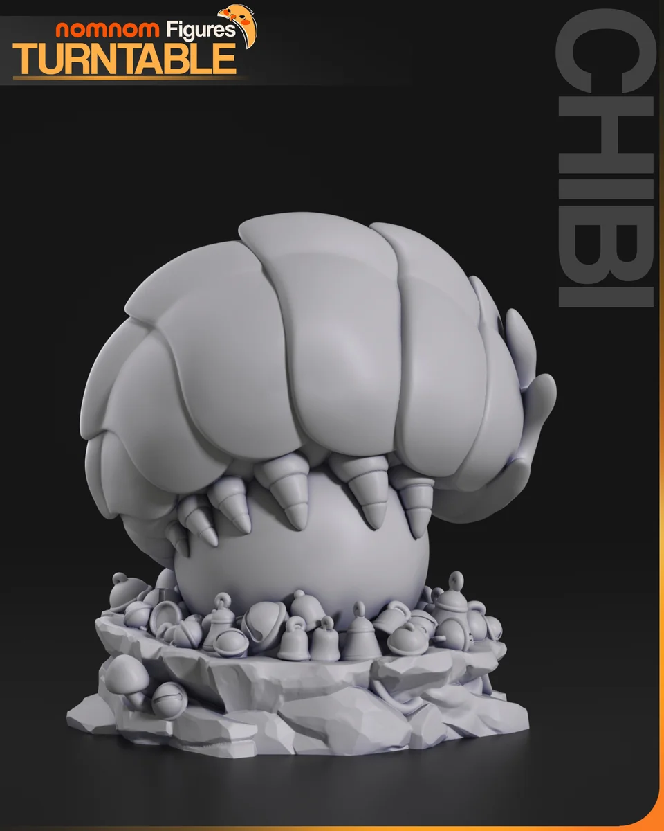 Chibi Bell Beast | Fan Art | 3D Printed Resin Model Garage Kit | *Un-Painted* | Nomnom 7
