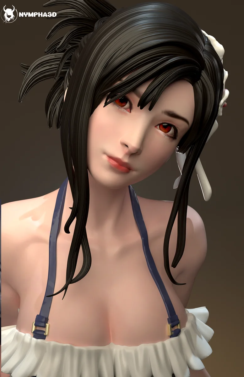 Tifa Lockhart | Fan Art | 3D Printed Resin Model Garage Kit | *Un-Painted* | Nympha3D 6