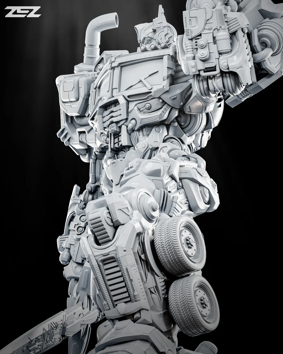 Optimus Prime | Fan Art | 3D Printed Resin Model Garage Kit | *Un-Painted* | ZEZ Studio 5