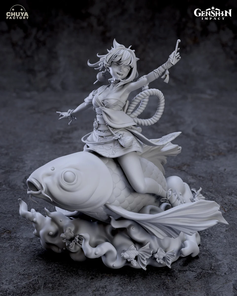 Yoimiya | Fan Art | 3D Printed Resin Model Garage Kit | *Un-Painted* | Chuya Factory 9