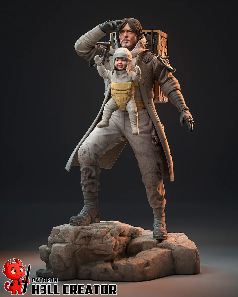Sam Porter Bridges | Fan Art | 3D Printed Resin Model Garage Kit | *Un-Painted* | H3LL Creator 3