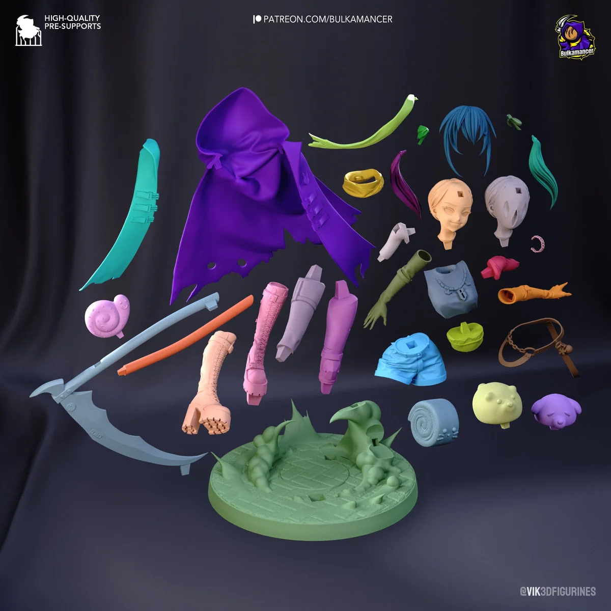 Bulka Crustreaper | Fan Art | 3D Printed Resin Model Garage Kit | *Un-Painted* | Bulkamancer 7