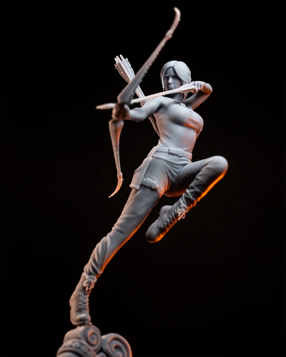 Lara Croft | Fan Art | 3D Printed Resin Model Garage Kit | *Un-Painted* | H3LL Creator 4