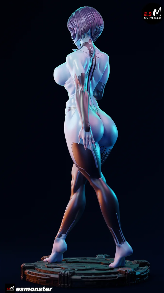 Cortana | Fan Art | 3D Printed Resin Model Garage Kit | *Un-Painted* | ES Monster 31