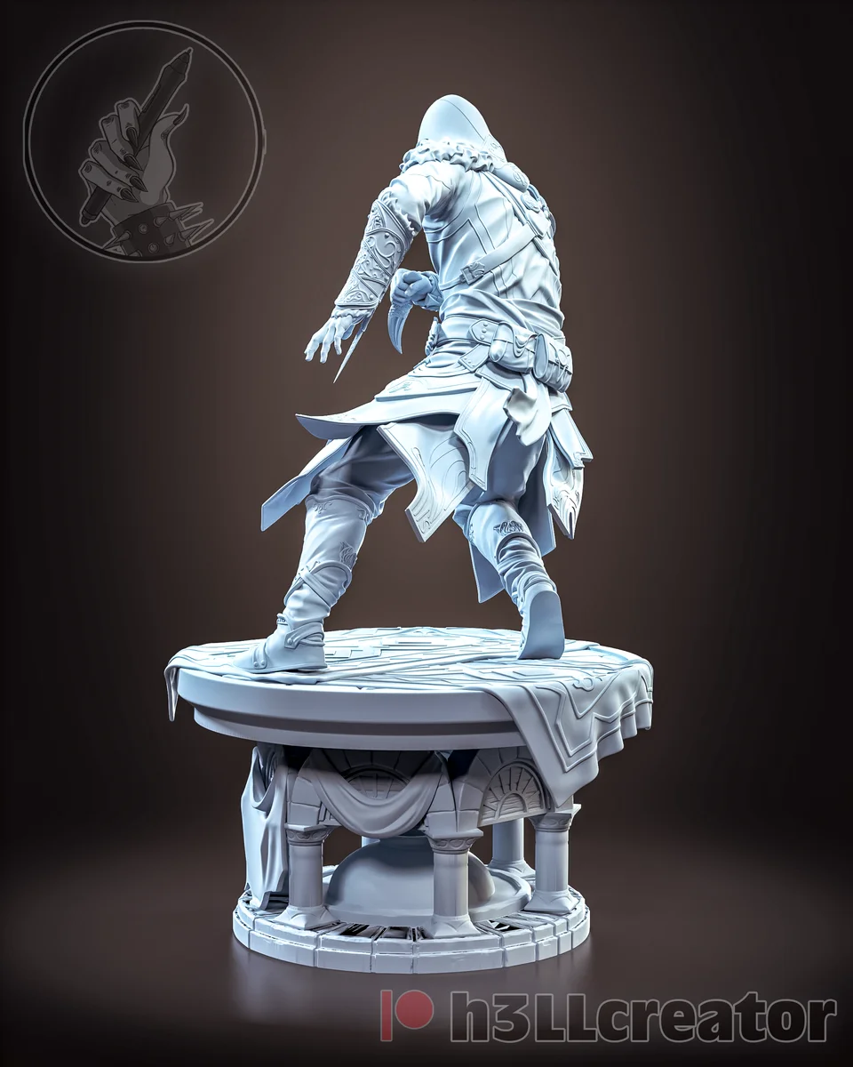 Ezio Auditore | Fan Art | 3D Printed Resin Model Garage Kit | *Un-Painted* | H3LL Creator 10