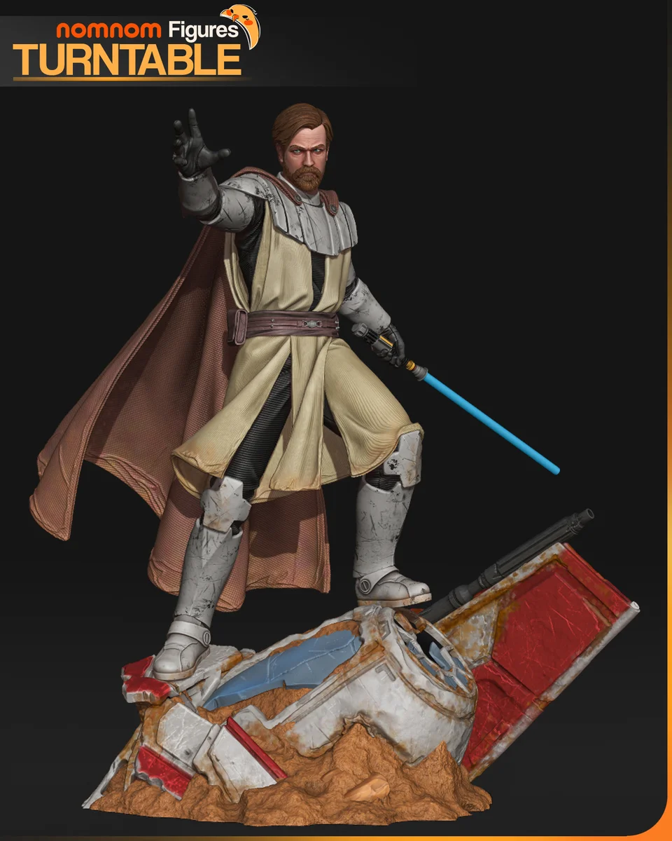 Obi-wan Kenobi | Fan Art | 3D Printed Resin Model Garage Kit | *Un-Painted* | Nomnom 4