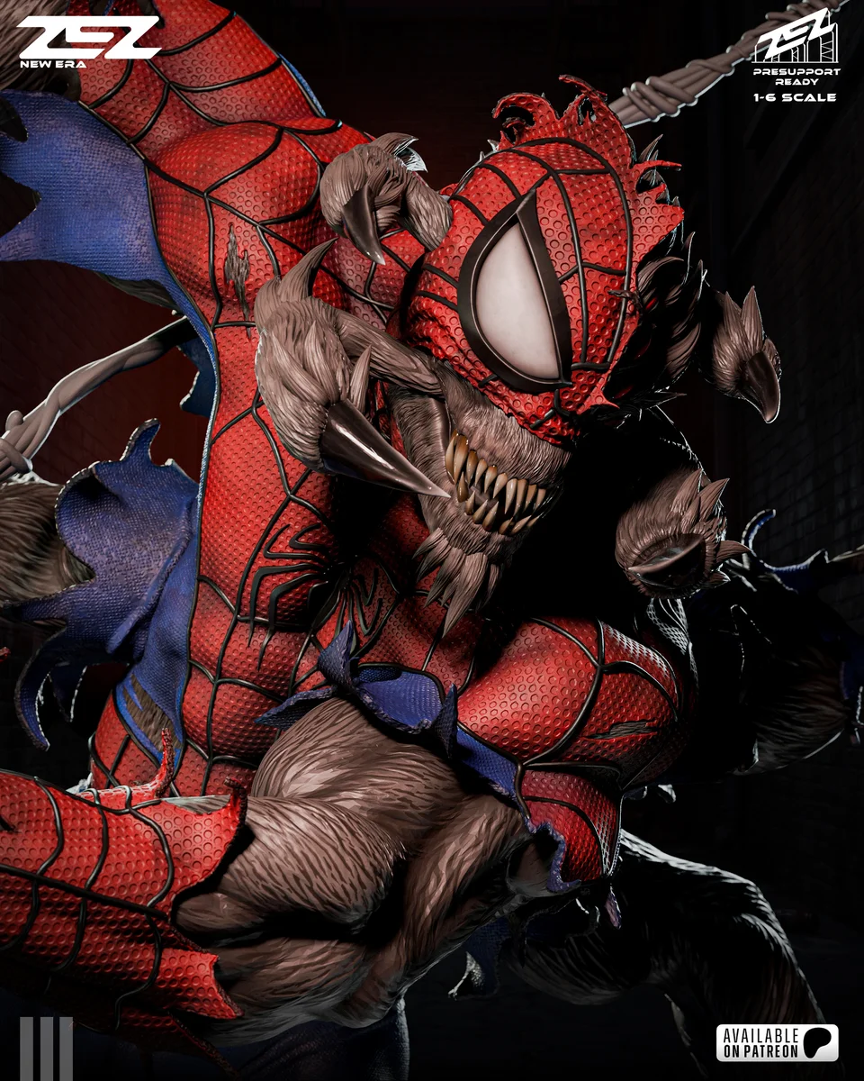 Man-Spider | Fan Art | 3D Printed Resin Model Garage Kit | *Un-Painted* | ZEZ Studio