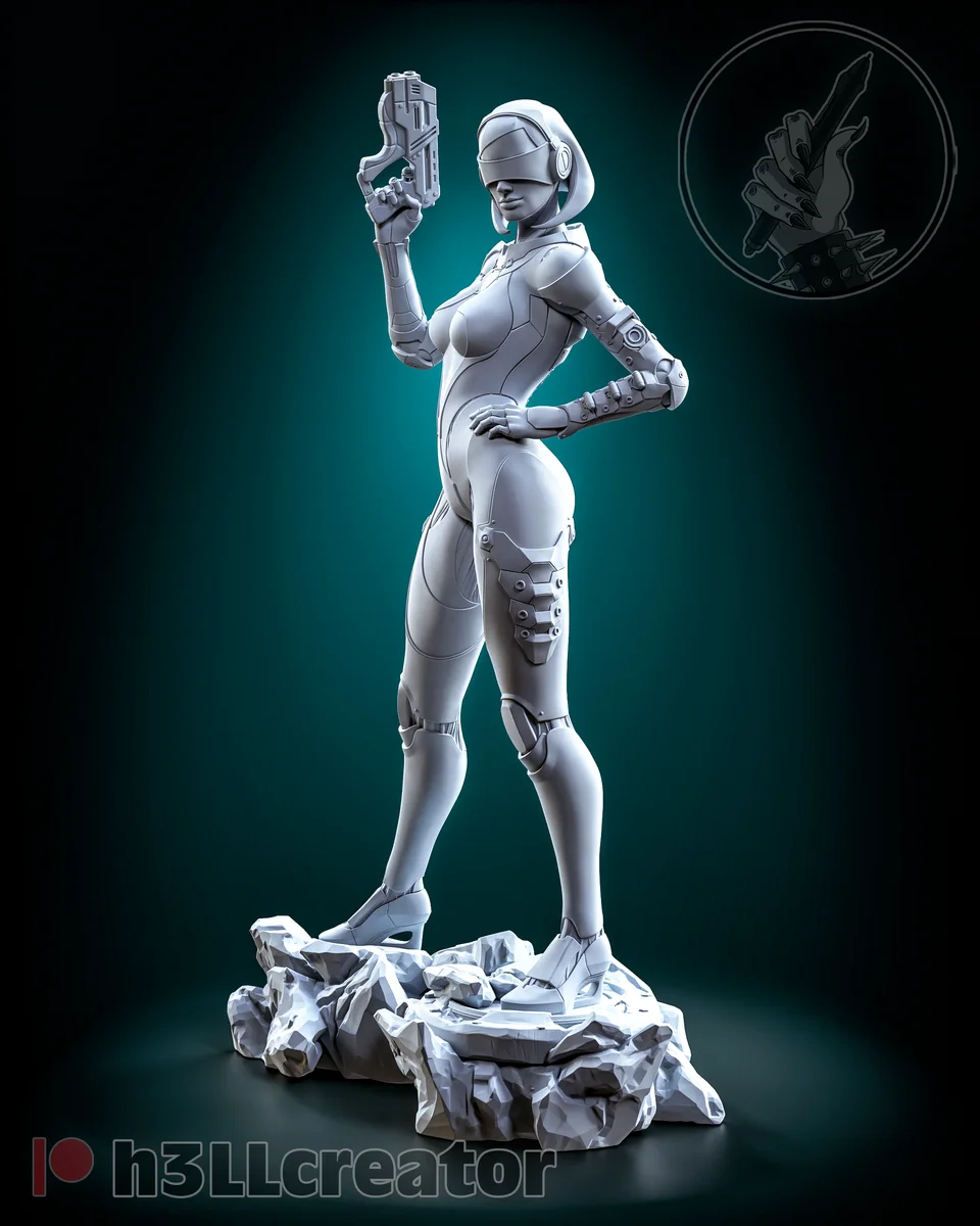 Edi | Fan Art | 3D Printed Resin Model Garage Kit | *Un-Painted* | H3LL Creator 5