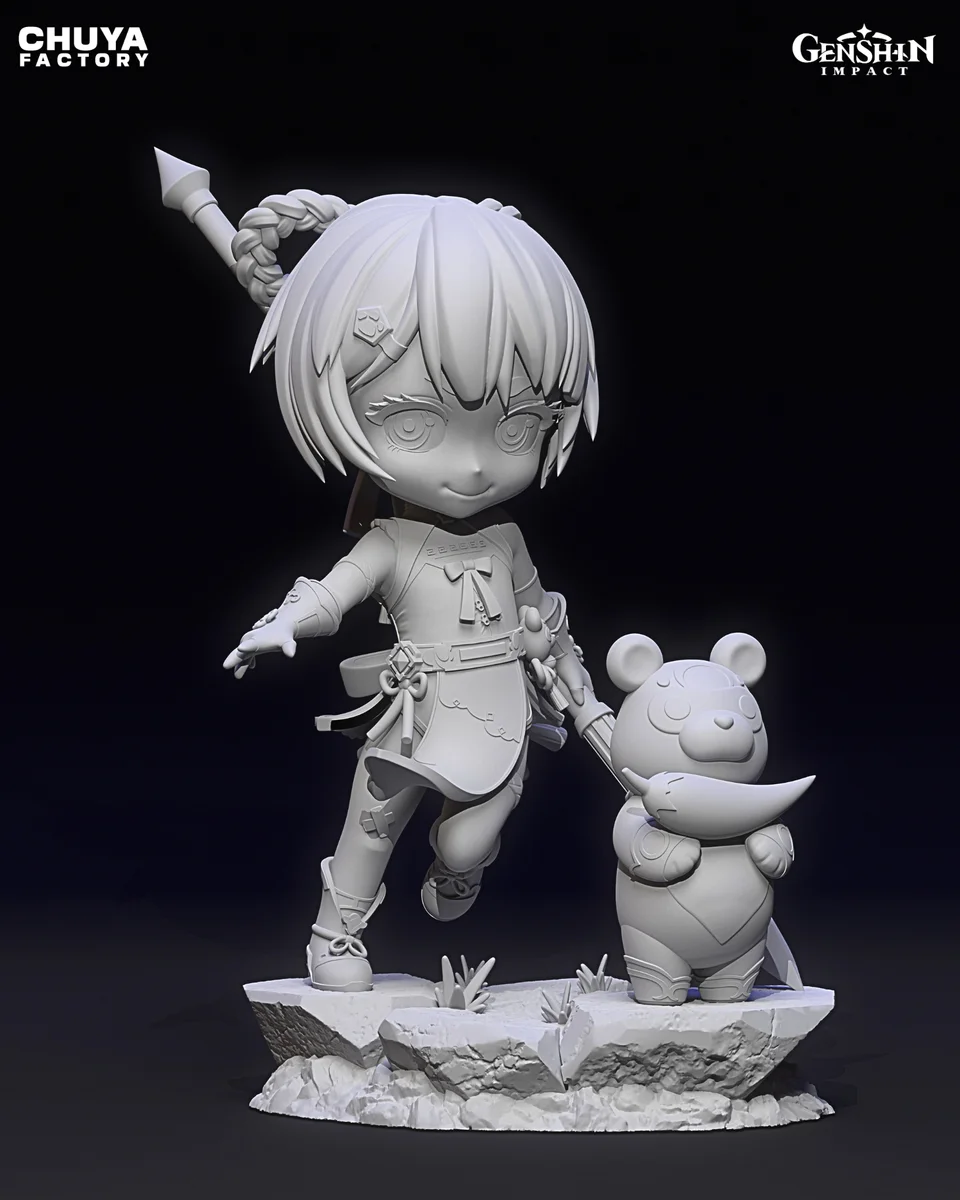 Chibi Xiangling | Fan Art | 3D Printed Resin Model Garage Kit | *Un-Painted* | Chuya Factory 15