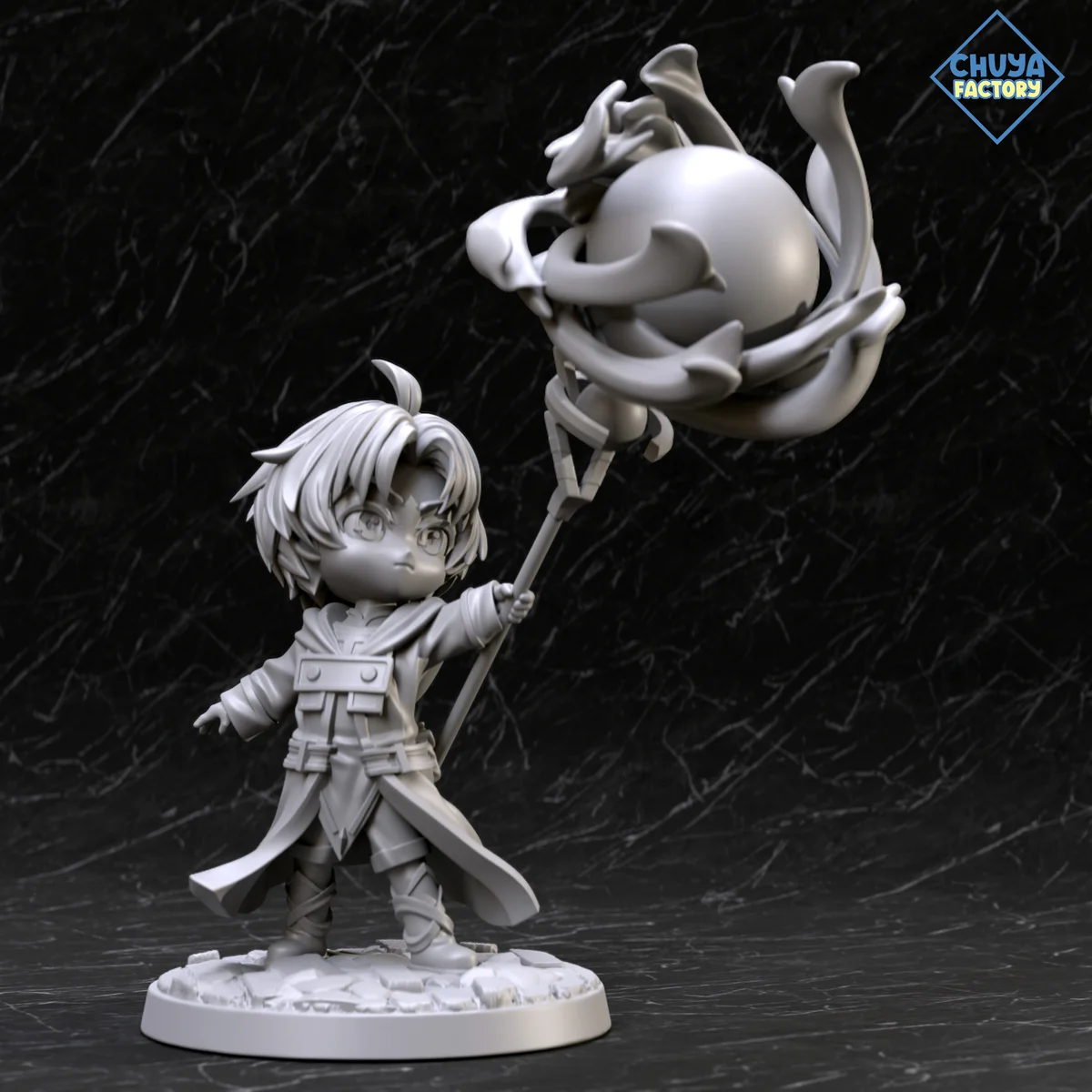 Chibi Rudeus Greyrat | Fan Art | 3D Printed Resin Model Garage Kit | *Un-Painted* | Chuya Factory 5