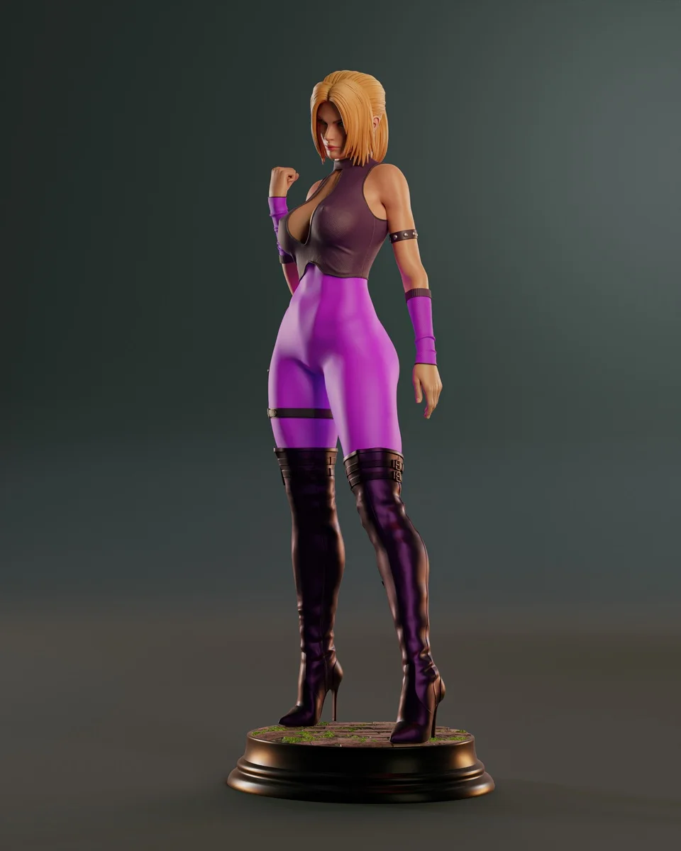 Nina Williams | Fan Art | 3D Printed Resin Model Garage Kit | *Un-Painted* | Abe3D 3