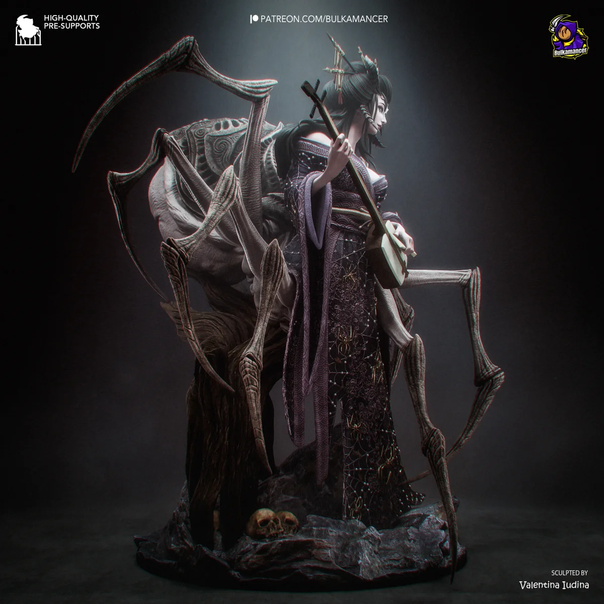 Jorogumo | Fan Art | 3D Printed Resin Model Garage Kit | *Un-Painted* | Bulkamancer 3