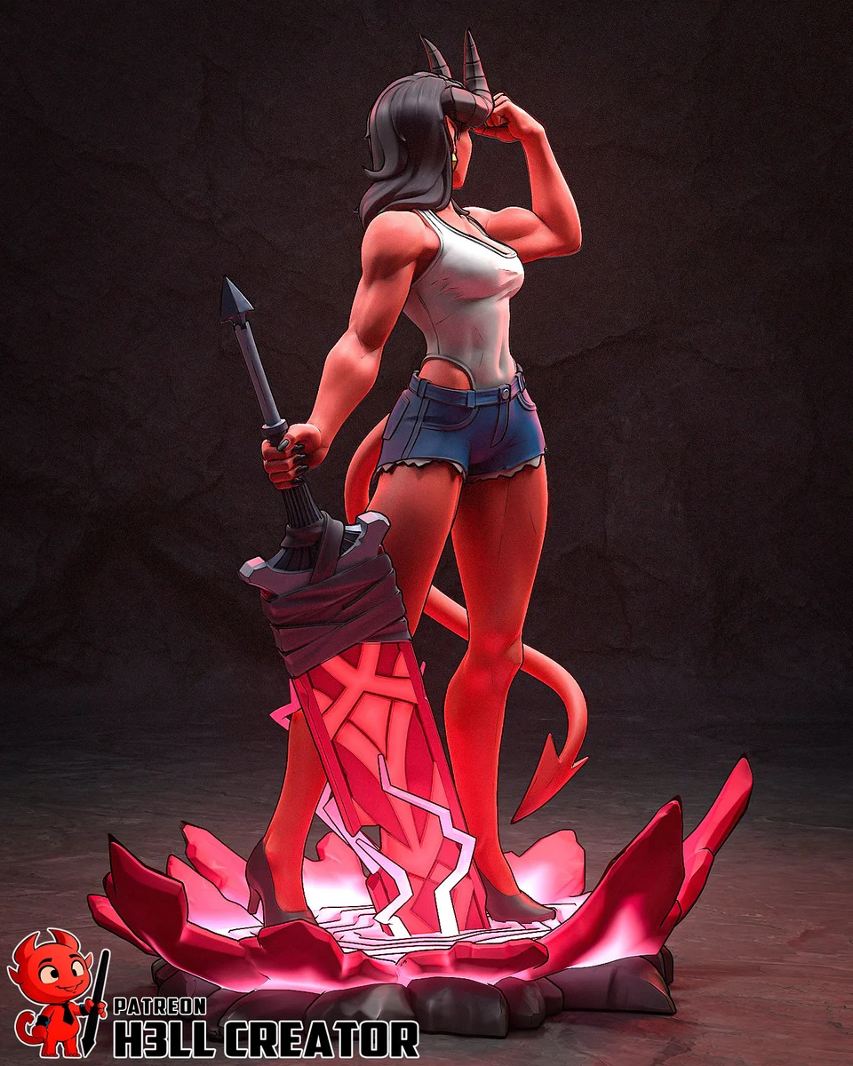 Malevola | Fan Art | 3D Printed Resin Model Garage Kit | *Un-Painted* | H3LL Creator 5