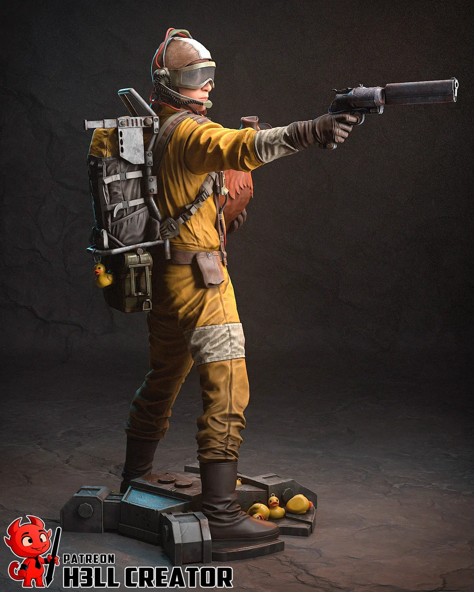 Raider | Fan Art | 3D Printed Resin Model Garage Kit | *Un-Painted* | H3LL Creator 5