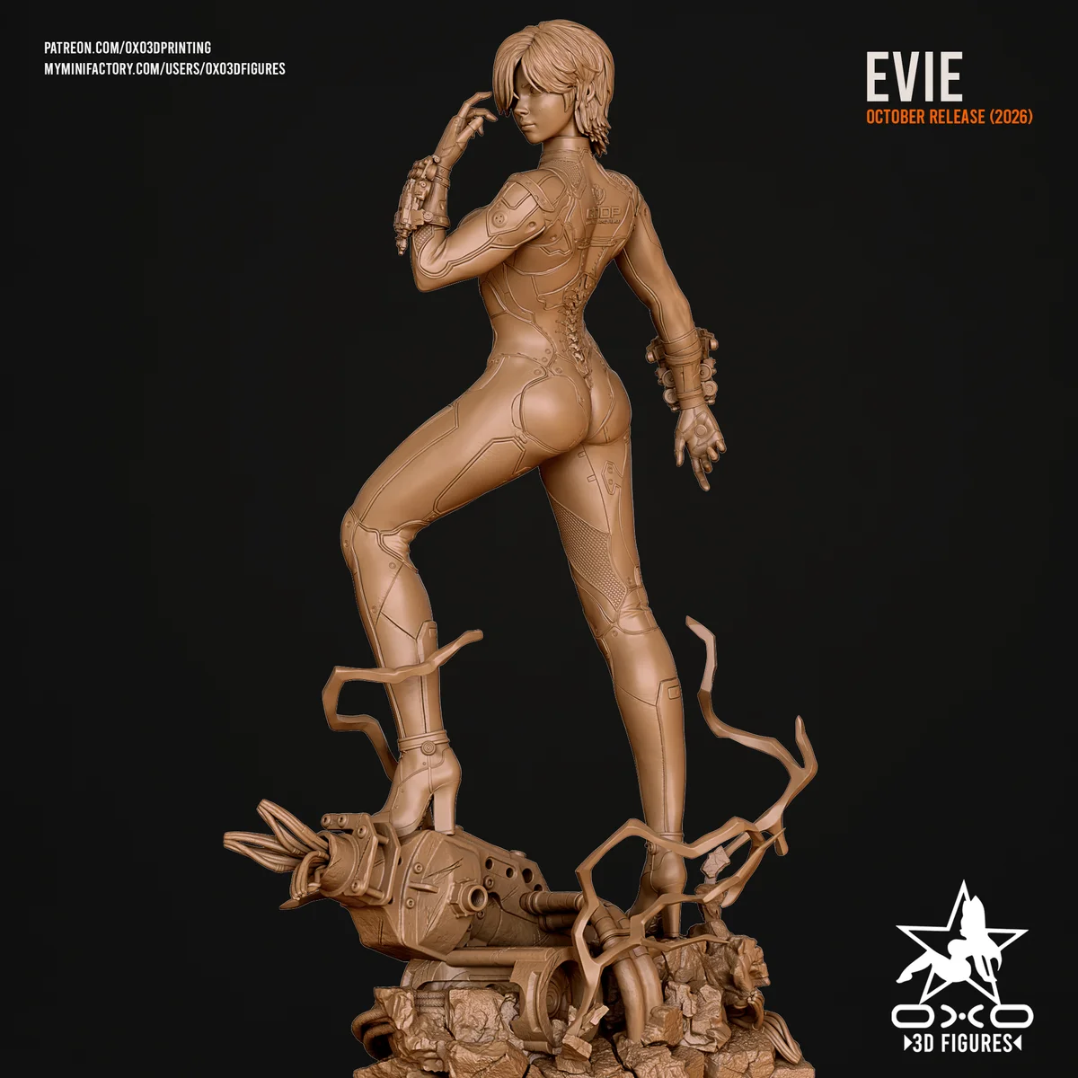 Evie Stellar Blade | Fan Art | 3D Printed Resin Model Garage Kit | *Un-Painted* | OXO3D 8