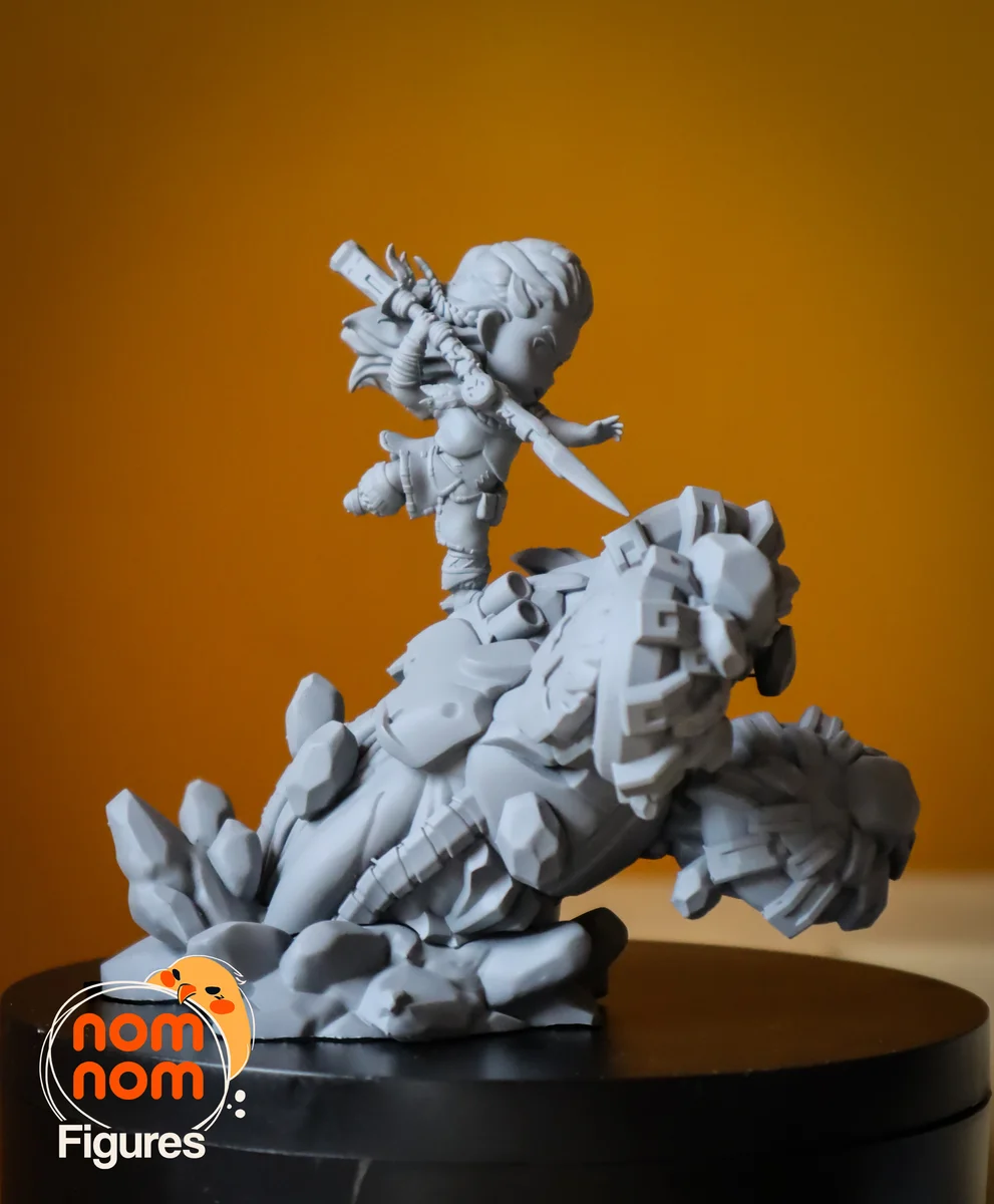 Chibi Aloy | Fan Art | 3D Printed Resin Model Garage Kit | *Un-Painted* | Nomnom 11