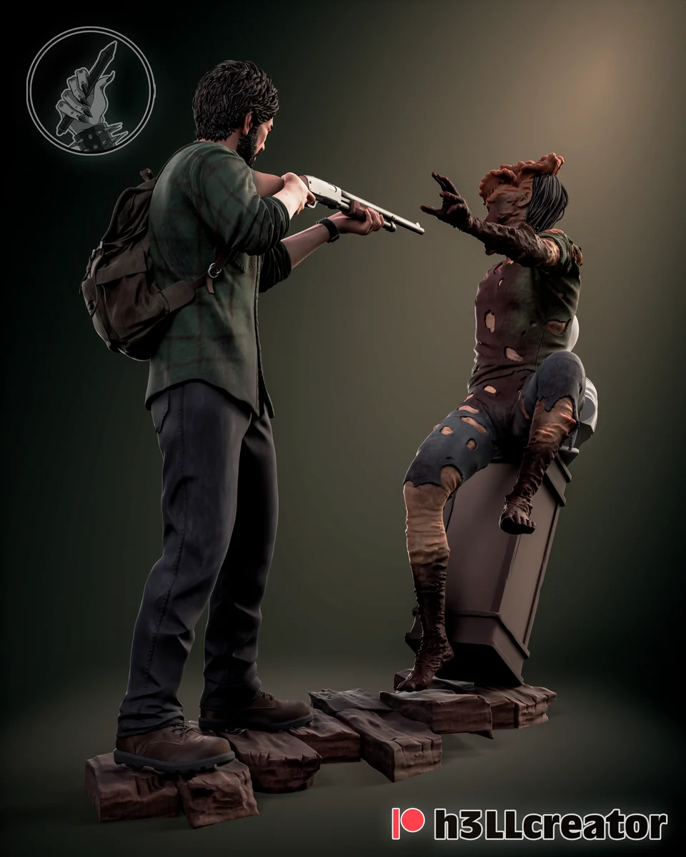 Joel | Fan Art | 3D Printed Resin Model Garage Kit | *Un-Painted* | H3LL Creator 4