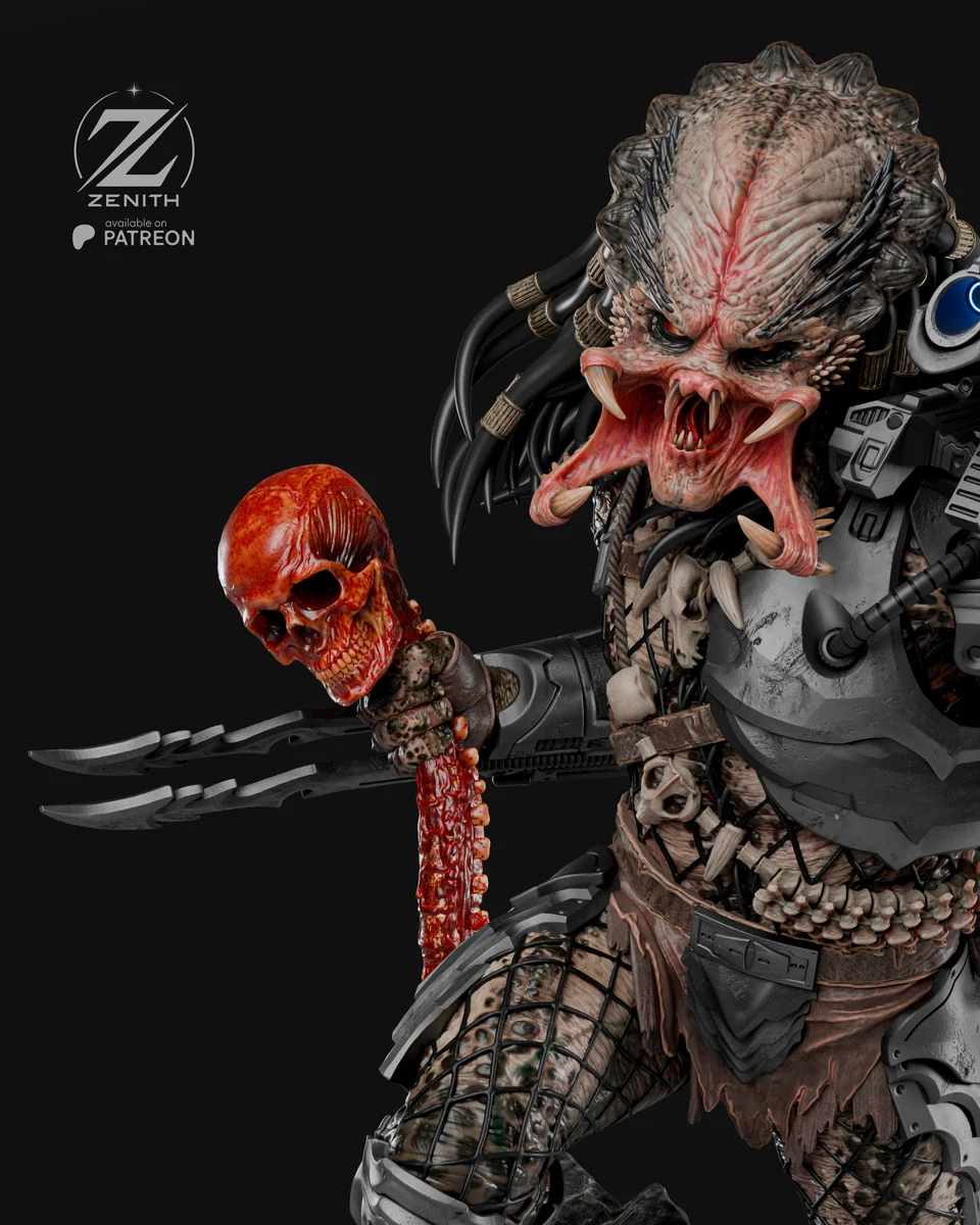 Predator | Fan Art | 3D Printed Resin Model Garage Kit | *Un-Painted* | Zenith Studios 5