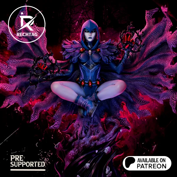 Raven | Fan Art | 3D Printed Resin Model Garage Kit | *Un-Painted* | Rechtag 10
