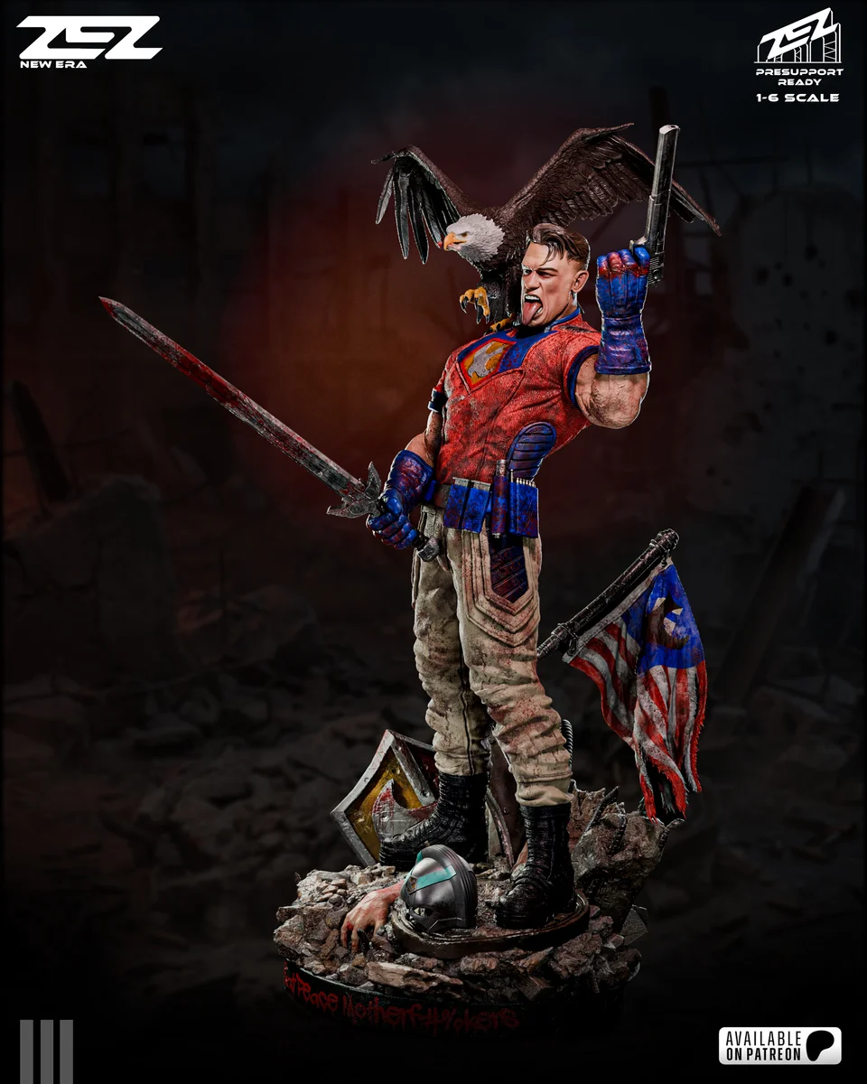 Peacemaker | Fan Art | 3D Printed Resin Model Garage Kit | *Un-Painted* | ZEZ Studio 5