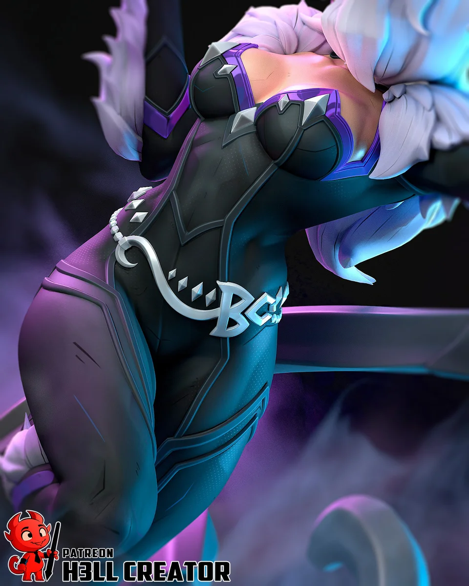 Black Cat | Fan Art | 3D Printed Resin Model Garage Kit | *Un-Painted* | H3LL Creator 11