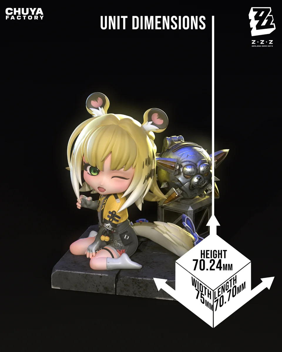 Chibi Ju Fufu | Fan Art | 3D Printed Resin Model Garage Kit | *Un-Painted* | Chuya Factory 15