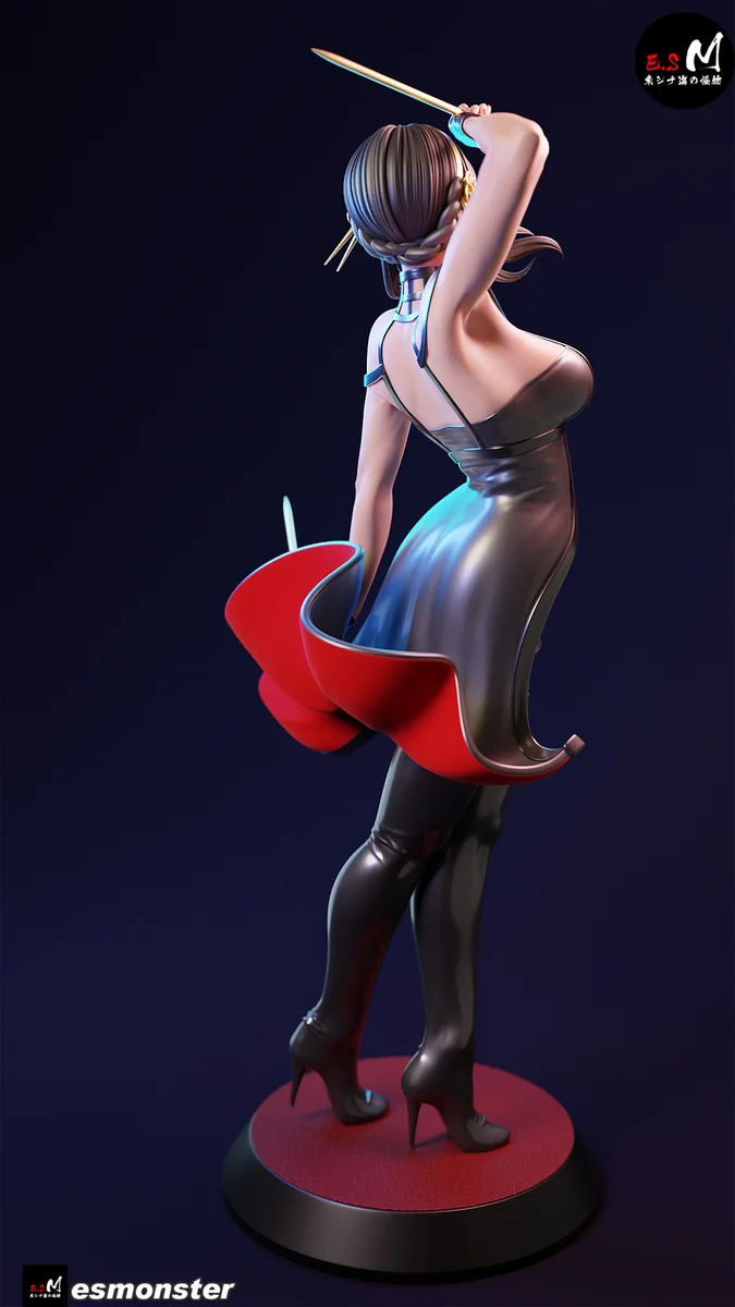 Spy Mom | Fan Art | 3D Printed Resin Model Garage Kit | *Un-Painted* | ES Monster 5
