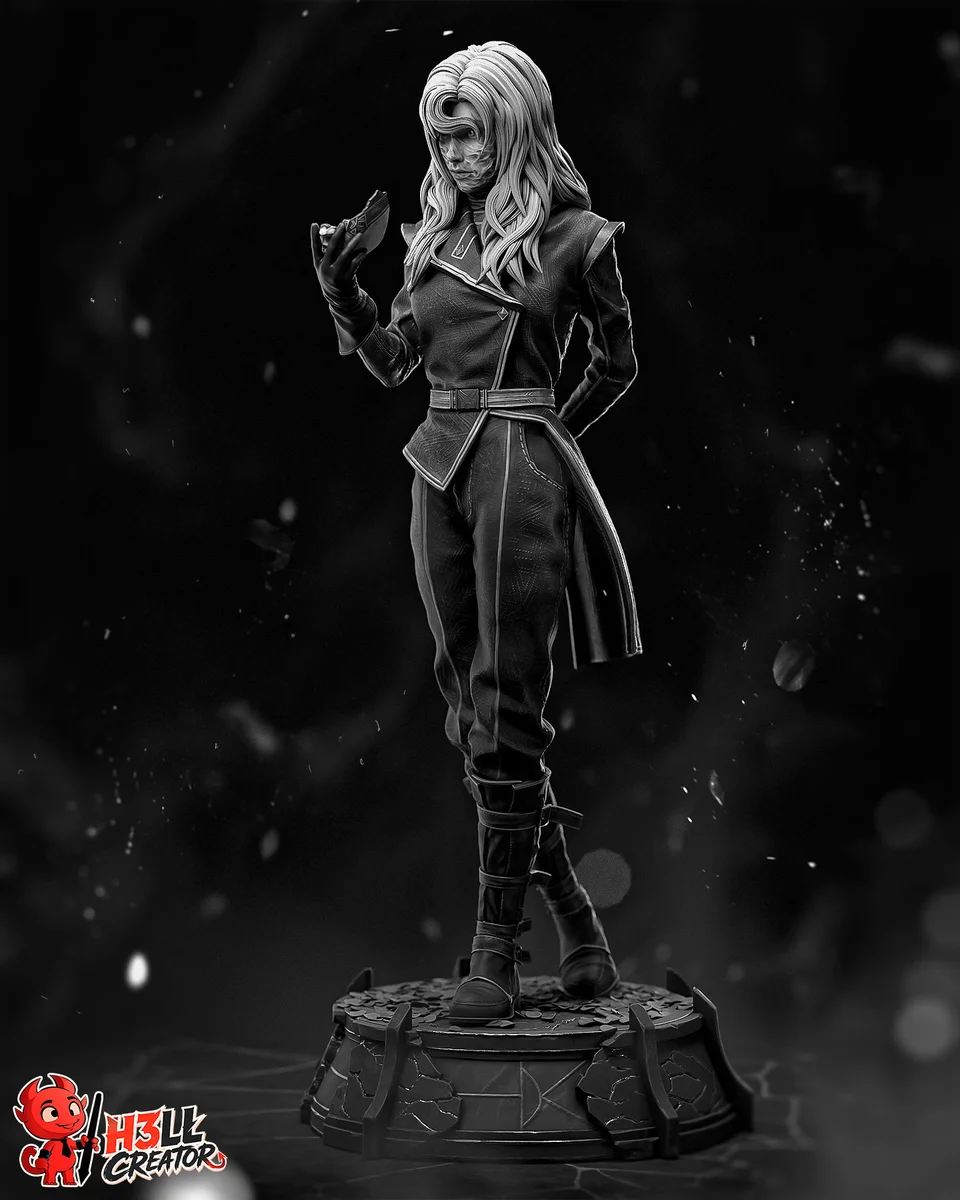 Alicia | Fan Art | 3D Printed Resin Model Garage Kit | *Un-Painted* | H3LL Creator 3