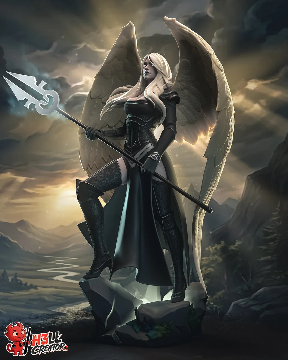Avacyn | Fan Art | 3D Printed Resin Model Garage Kit | *Un-Painted* | H3LL Creator 3