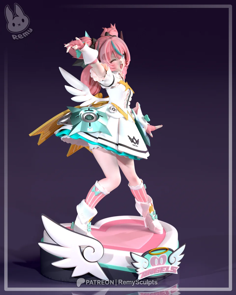 Idol Aria | Fan Art | 3D Printed Resin Model Garage Kit | *Un-Painted* | Remy Sculpts 4