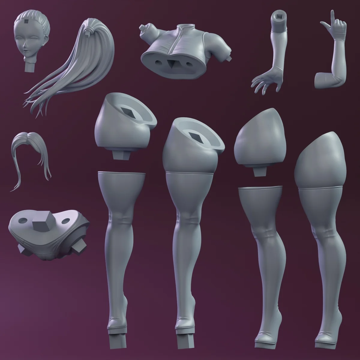 Race Queen | Fan Art | 3D Printed Resin Model Garage Kit | *Un-Painted* | KiTNo 5