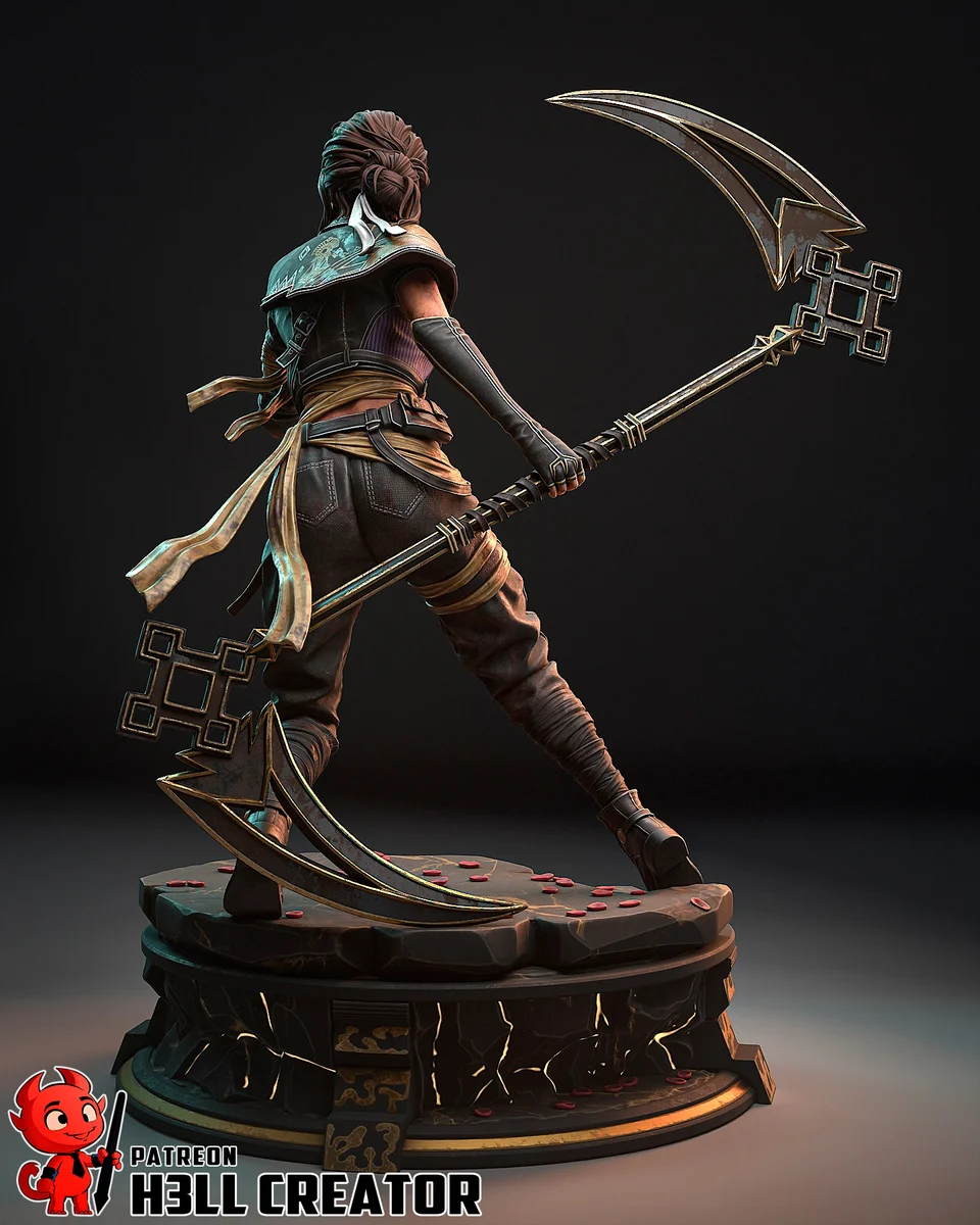 Sciel | Fan Art | 3D Printed Resin Model Garage Kit | *Un-Painted* | H3LL Creator 4