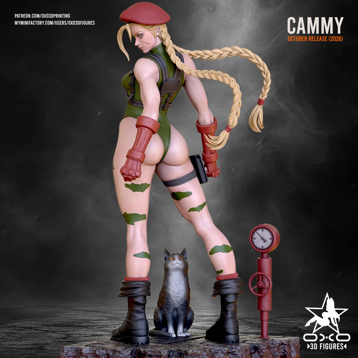 Cammy | Fan Art | 3D Printed Resin Model Garage Kit | *Un-Painted* | OXO3D 5