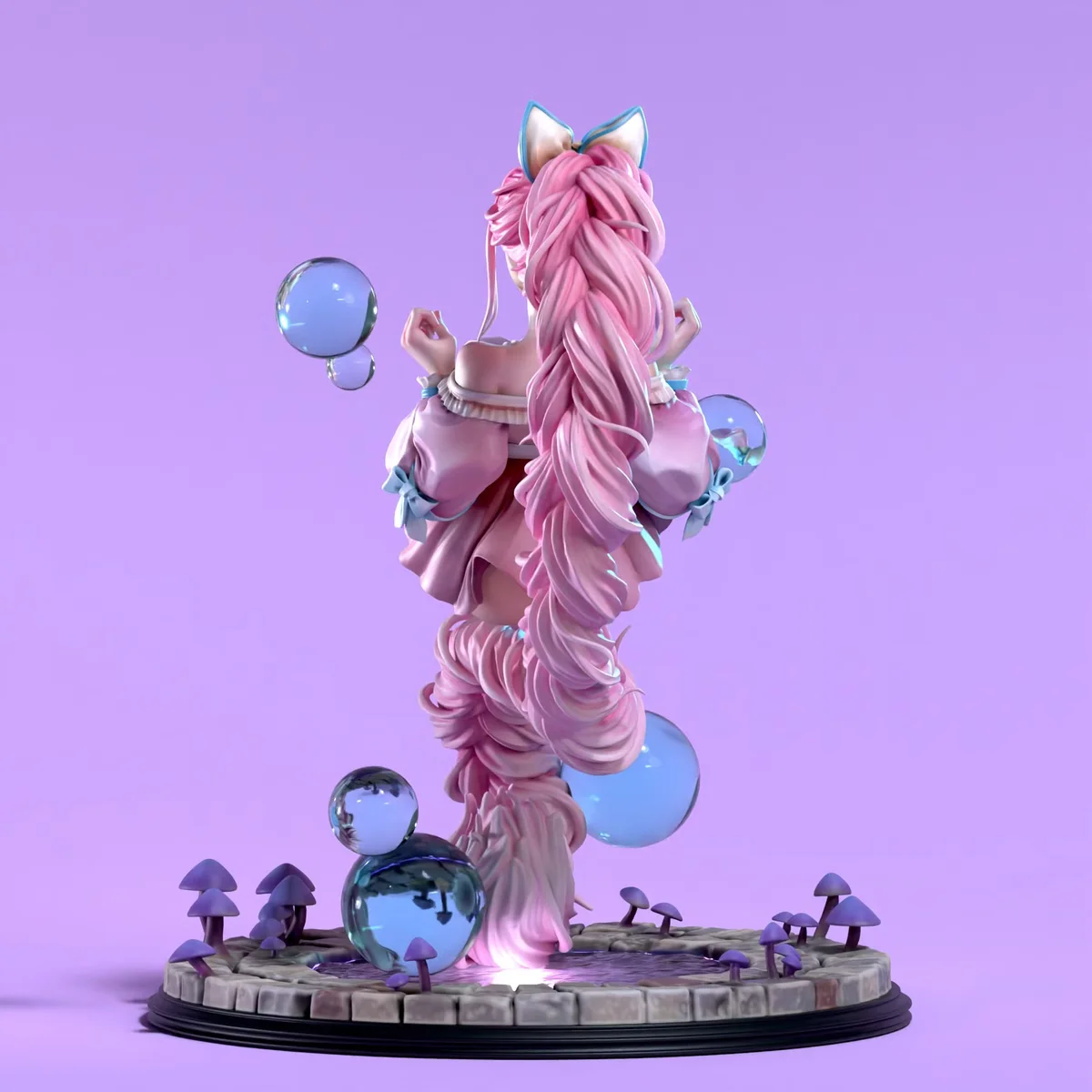 Mewrie - Waifumon | Fan Art | 3D Printed Resin Model Garage Kit | *Un-Painted* | SiryllArt 6
