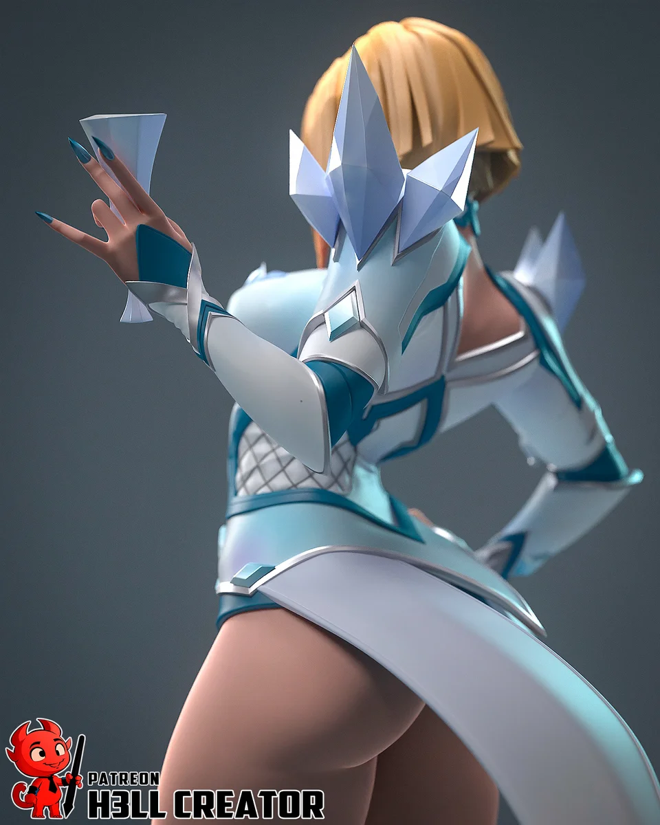 Emma Frost | Fan Art | 3D Printed Resin Model Garage Kit | *Un-Painted* | H3LL Creator 7