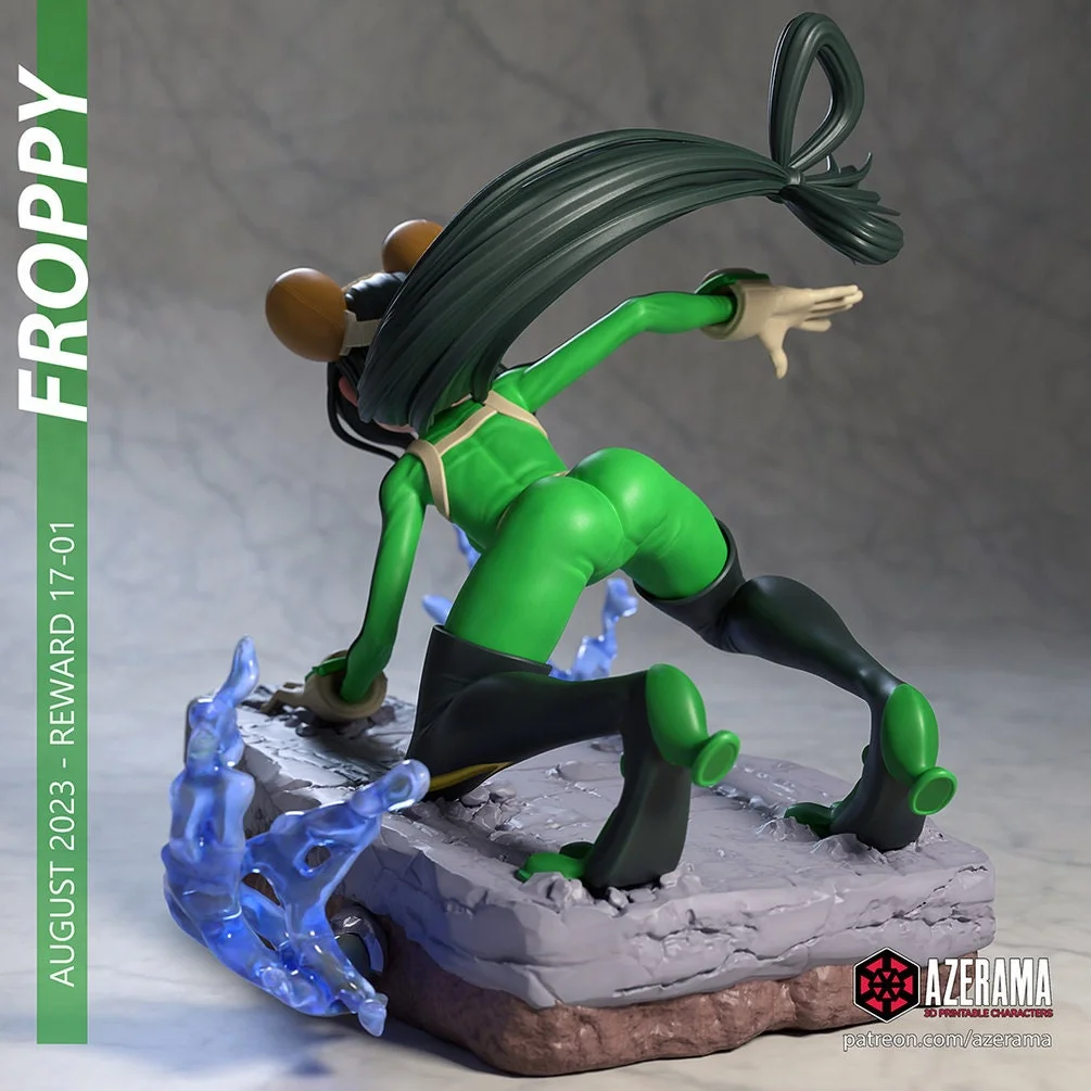 Froppy | Fan Art | 3D Printed Resin Model Garage Kit | *Un-Painted* | Azerama 3