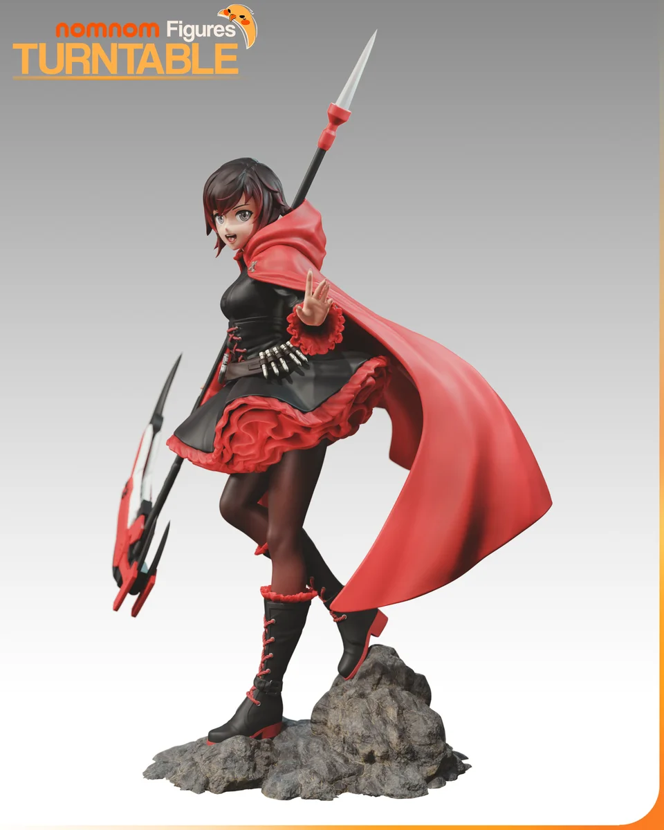 Ruby Rose | Fan Art | 3D Printed Resin Model Garage Kit | *Un-Painted* | Nomnom 5